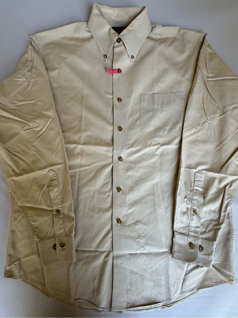 Brooks Brothers Men's Button-Down Shirt in Light Beige